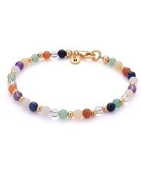 Nellou Jewellery - Jewel Bead Chakra Bracelet Plated Sterling - Lyst
