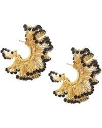Lavish by Tricia Milaneze - Rio Hoops Handmade Crochet Earrings - Lyst