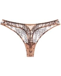 Journelle - Neutrals Chloe Thong Praline Noir - Lyst