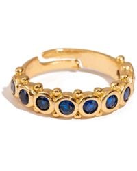 Ebru Jewelry - Majestic Sapphire Adjustable Statement Ring - Lyst
