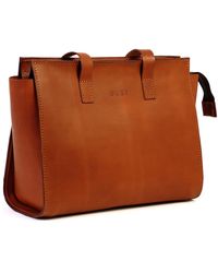 THE DUST COMPANY - Leather Shoulder Bag In Cuoio Brown - Lyst
