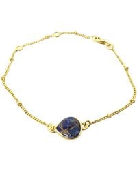 Harfi - Vermeil Plated Adjustable Sapphire September Birthstone Crystal Bracelet - Lyst