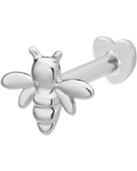 Vanhi - 14K Solid Busy Bee Flat Back Stud - Lyst