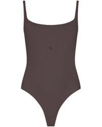Second Skin Solution - Second Skin Square-Neck Bodysuit Doppio - Lyst