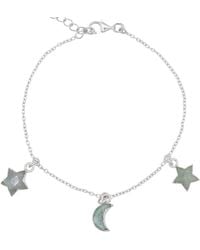 Luna Charles - Amelia Aventurine Star & Moon Charm Bracelet - Lyst