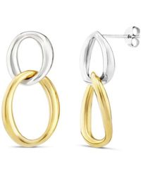 Dinny Hall - Mixed-Metal Wave Double Drop Earrings - Lyst
