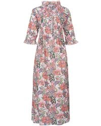 At Last - Cotton Annabel Maxi Dress - Lyst