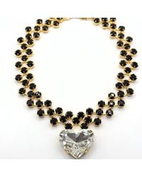 Achala Handcrafted - Grande Cuore Crystal Beaded Necklace - Lyst