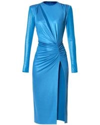 AGGI by HALEWSKI - Adriana Aster Midi Evening Dress - Lyst