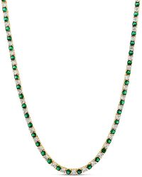 SHYMI - Alternating Color Tennis Necklace - Lyst