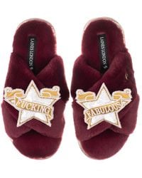 Laines London - Classic Laines Slippers With Fucking Fabulous Brooches - Lyst