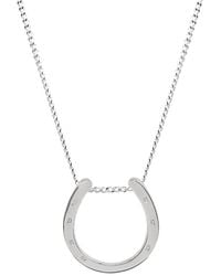 Katie Mullally - Horseshoe Pendant & Chain - Lyst