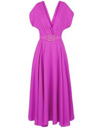 ALINA CERNĂTESCU - Ischia Office & Coktail Midi Dress - Lyst