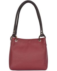 Owen Barry - Shoulder Bag Malbec Pepsi Leather - Lyst