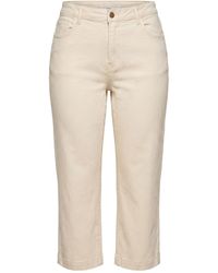 Adrift Clothing - Neutrals Adrift Denim Cropped Straight Leg Jeans - Lyst