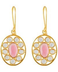 Opium Jewels - Crystal Jali Drops With Tourmaline - Lyst