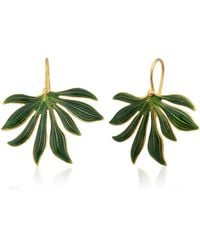 Milou Jewelry - Ash Tree Leaf Earrings - Lyst