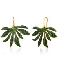 Milou Jewelry - Leaf Earrings - Lyst