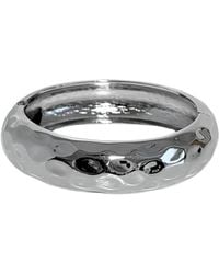 Nazzar - Chunky Hammered Cuff Bangle - Lyst