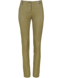 Conquista - Olive Fitted Full Length Pants - Lyst