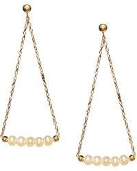Herself Collections - Talia Pearl Drop Earrings - Lyst