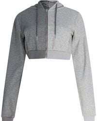 Circular Path - Two Tone Crop Hoodie - Lyst