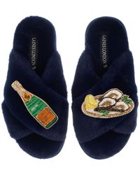 Laines London - Classic Laines Slippers With Oysters & Champers Bottle - Lyst