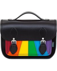 Zatchels - Leather Midi Satchel Crossbody - Lyst
