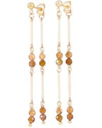 Inari Jewellery - Bamboo Vine Earrings Tourmaline - Lyst