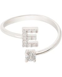 LÁTELITA London - Initial Ring E - Lyst