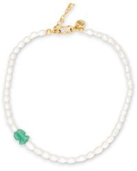 Kybele Studio - Whimsical Charm Necklace With Aventurine & Pearls - Lyst