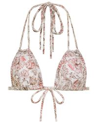Montce - Venecia Floral Euro Bow Bikini Top - Lyst