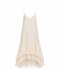 Belsize25 - Layers Dress – Pure Mulberry Silk Halterneck Dress - Lyst