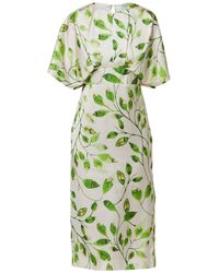 Helen Mcalinden - / Neutrals Eabha Leafy Print Dress - Lyst