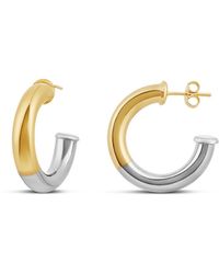 SHYMI - Two Tone Tube Hoops - Lyst