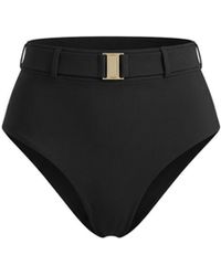 Veroni Swim - Onyx High Waist Belted Bottom - Lyst