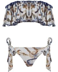 Nur Karaata - Helianthus Tropezienne Low Waist Bikini Set - Lyst