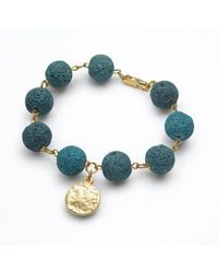 By Virgo - Aurelia Lava Stone Beaded Bracelet - Lyst