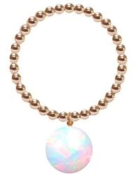Ora Pearls - Gold Orb Ring Opal - Lyst