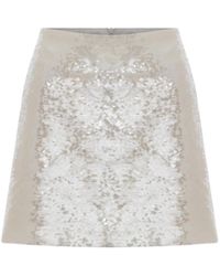 NAZLI CEREN - Marde A-Line Sequin Mini Skirt - Lyst