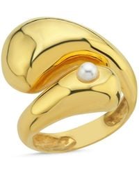 LINYA JEWELLERY - Bersa Large Pearl Ring - Lyst