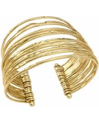 Rare Matters Jewelry - Hammered Multi Wire Cuff Bracelet Semi Matte - Lyst