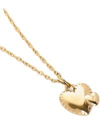 Elk & Bloom - Mummy & Baby Double Hearts 14K Pendant Necklace - Lyst