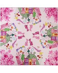 Soft Strokes Silk - Montreal Pure Silk Large Square Scarf - Lyst
