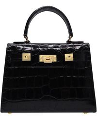 Lalage Beaumont - Maya Midi Orinoco Print Calf Leather Handbag - Lyst