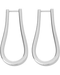 Lucy Quartermaine - Solid Sterling Petal Hoops Extra Large - Lyst