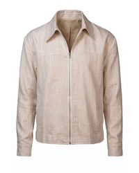 Stovaria - Handwoven Hemp & Raw Silk Blend Jacket - Lyst