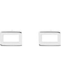 Sheida Farrokhi - Rectangle Stud Earrings - Lyst