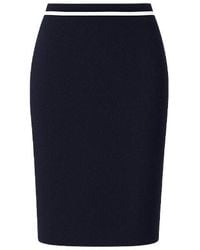 Conquista - Fitted Pencil Skirt With Contrast Stripe - Lyst
