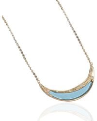 Rare Matters Jewelry - Sparkles Curved Bar Pendant Necklace - Lyst
